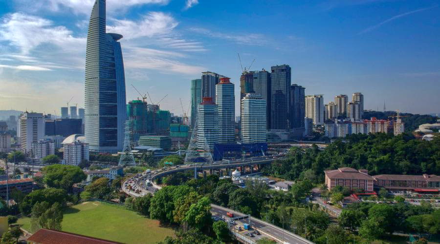 Quais são as escolhas de veículos mais populares em Petaling Jaya?